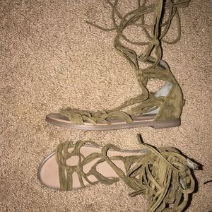 Lace up gladiator sandals